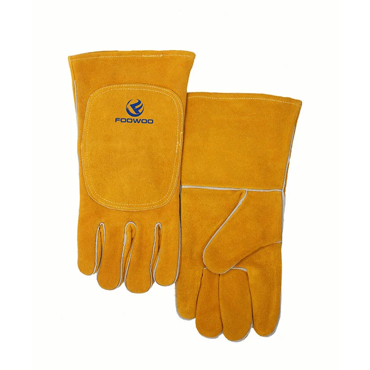 Gants de soudage Mig Tig en cuir à double dos multiples