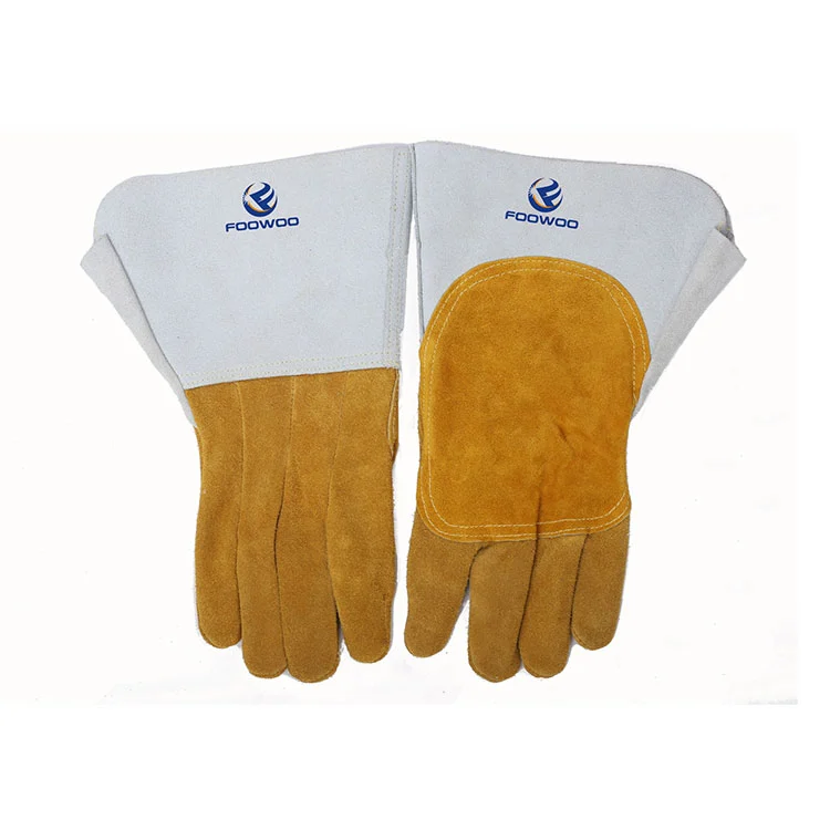 Gants de soudage TIG en cuir de veau inversé